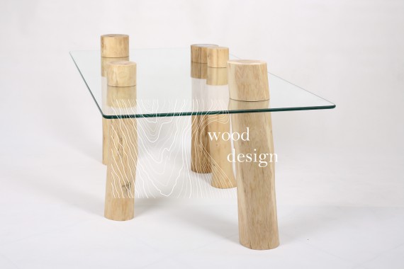 projekty wnętrz - Stolik kawowy Wood Design - zdjęcie 5