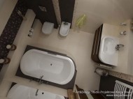 Projekty wnętrz - Nowoczesna łazienka