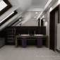 projekty wnętrz - Projekt i wizualizacja łazienki - 1